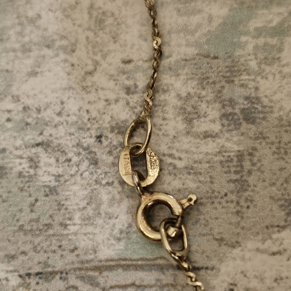 Vintage Petite 925 Silver Chain Necklace Handcrafted in Italy - Picture 10 of 13